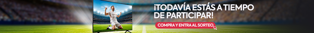 ¡Todavía estás a tiempo de participar! Compra y entra al sorteo