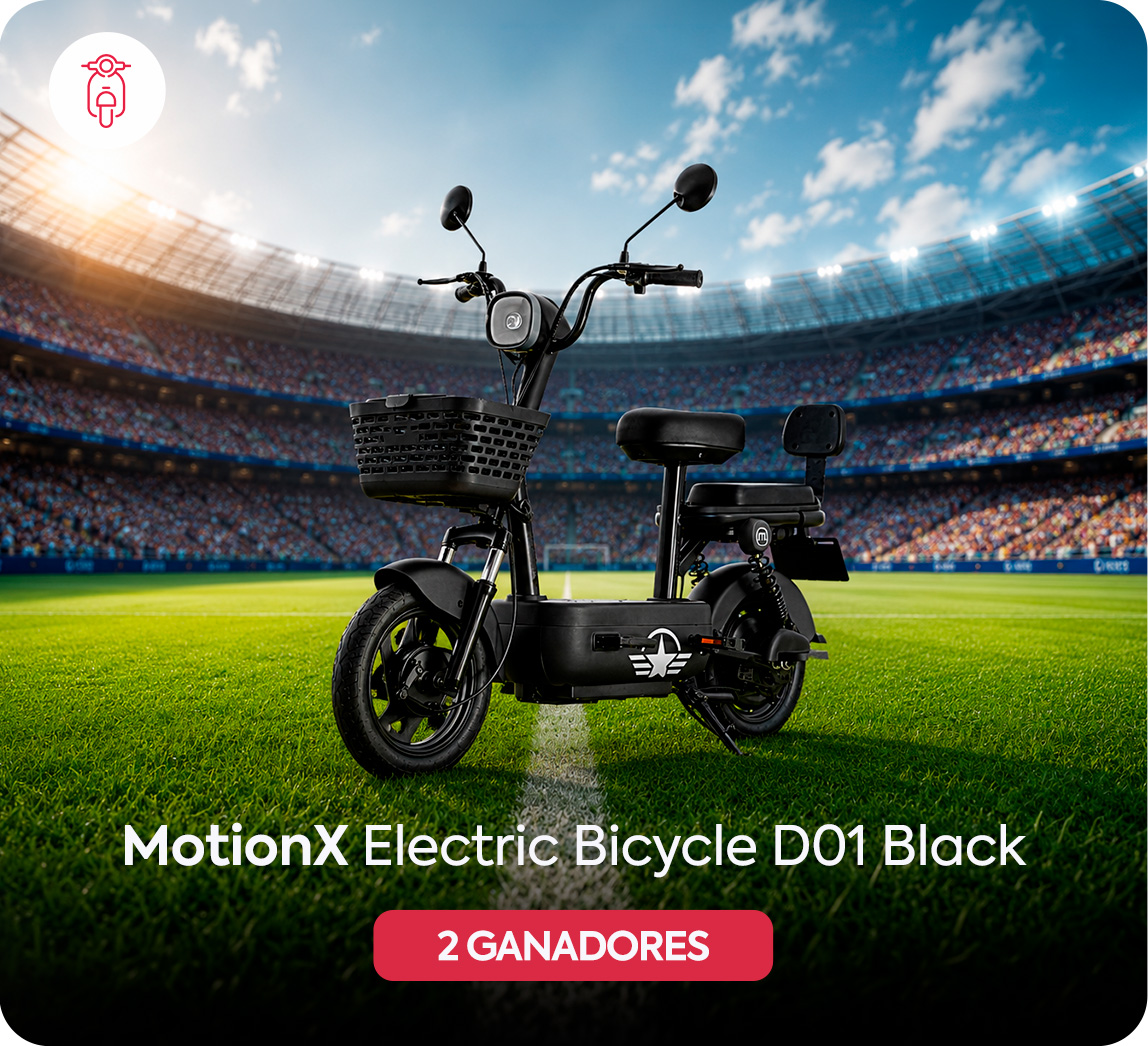 MotionX Electric Bicycle D01 Black – 2 Ganadores