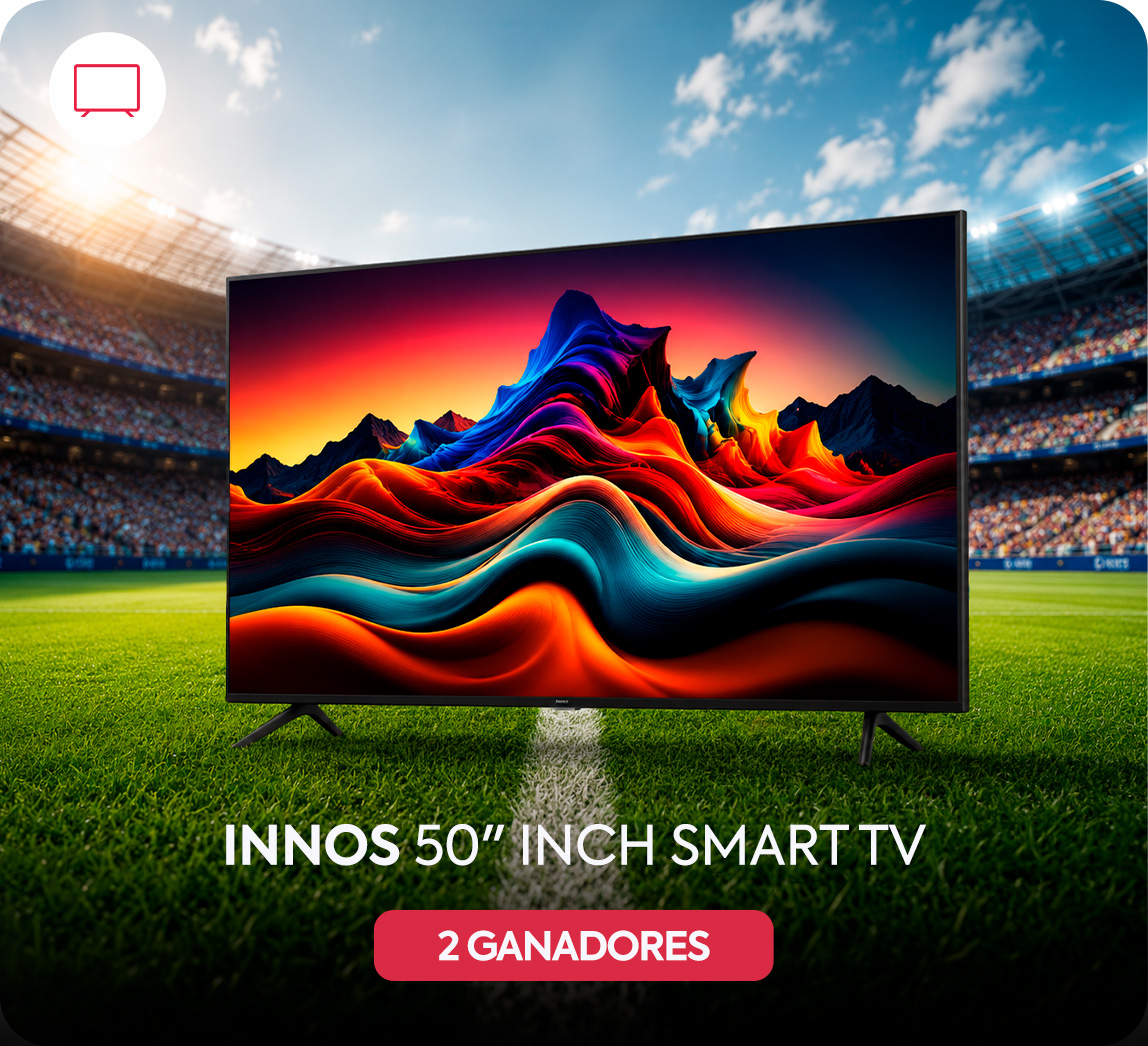 INNOS 50 INCH SMART TV – 2 Ganadores